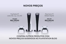 Novos preços da Playstation no Brasil para acessórios e hardware