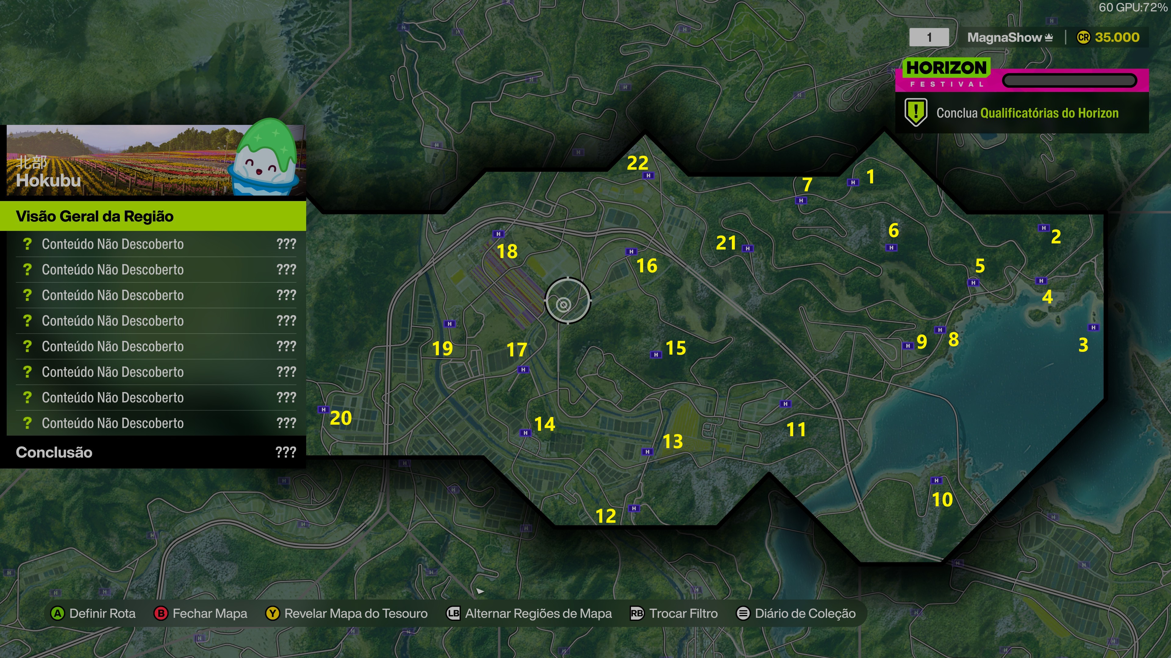 Forza Horizon 6: Placas de Bônus em Hokubu com numeração