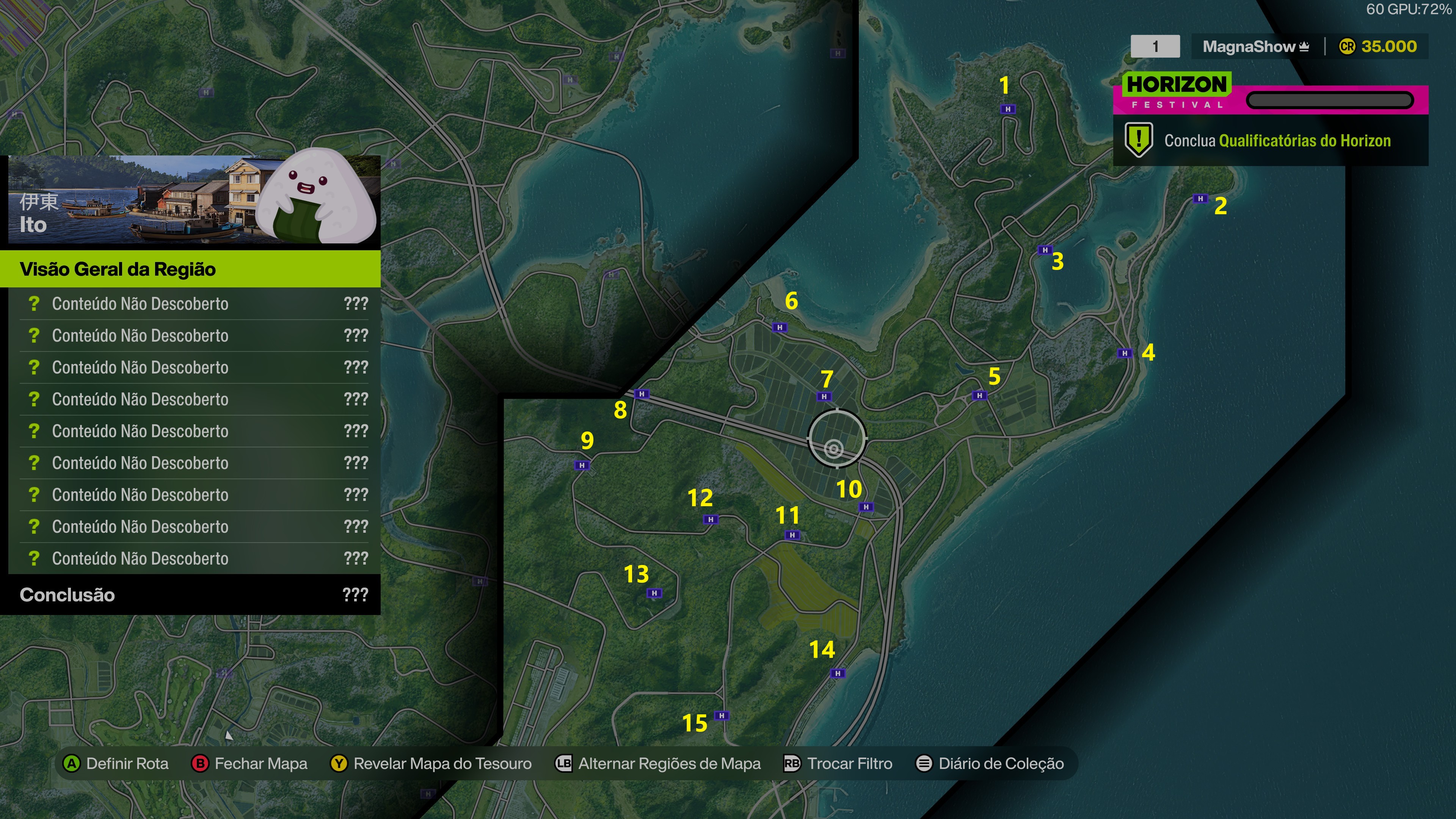 Forza Horizon 6: Placas de Bônus em Ito com numeração 1