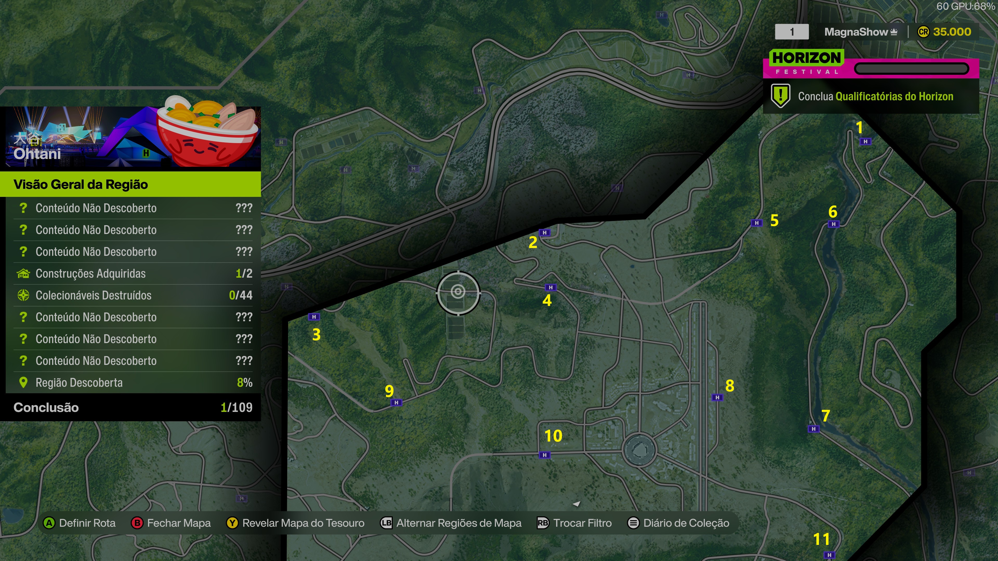 Forza Horizon 6: Placas de Bônus em Ohtani com numeração 1