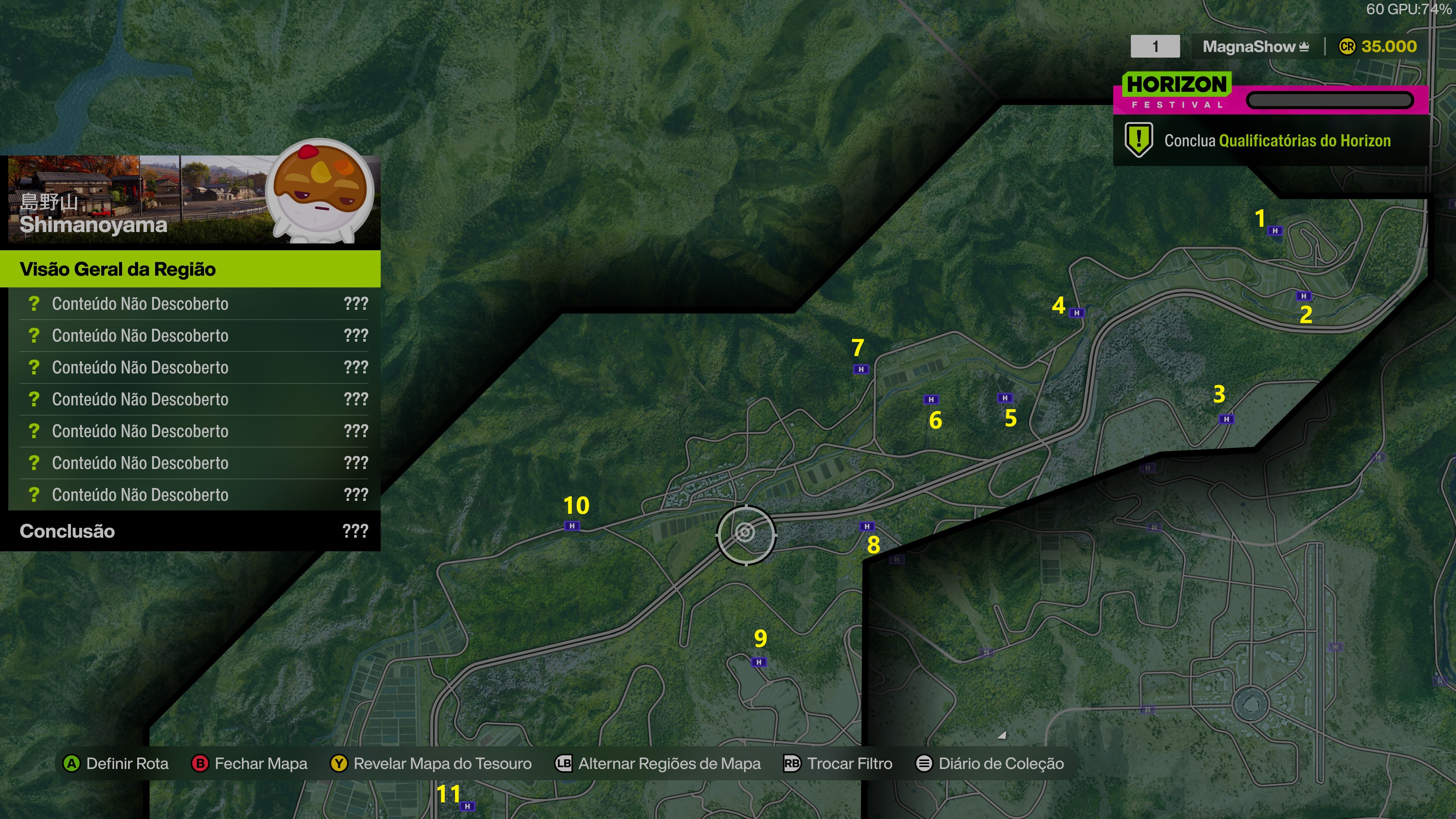 Forza Horizon 6: Placas de Bônus em Shimanoyama com numeração 1