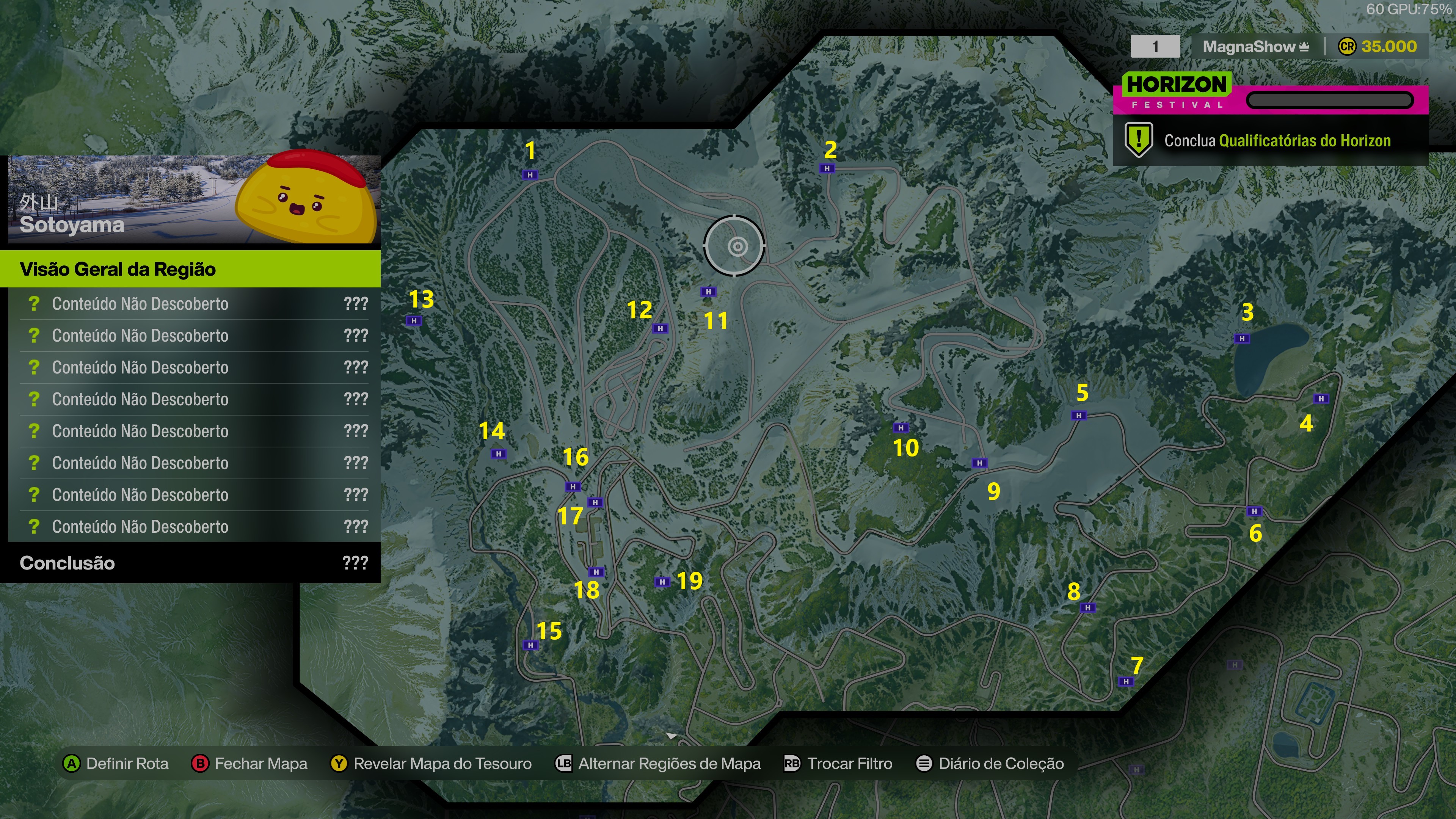 Forza Horizon 6: Placas de Bônus em Sotoyama com numeração